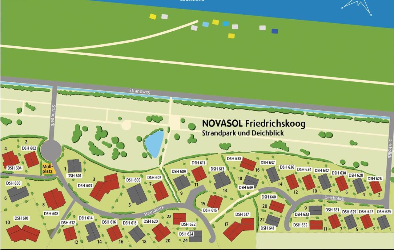Friedrichskoog-Deichblick 5 Villa Dış mekan fotoğraf